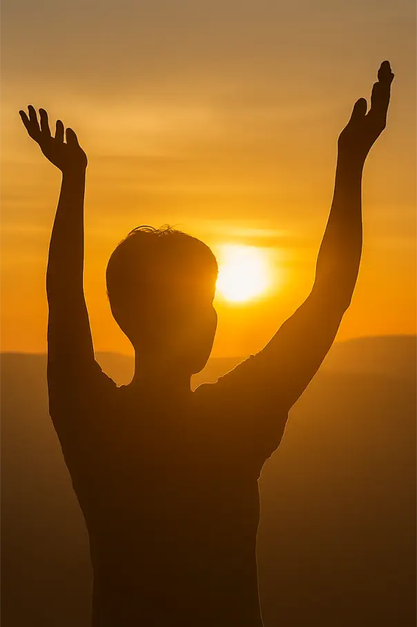  Person celebrating emotional freedom after healing session in Chiang Mai