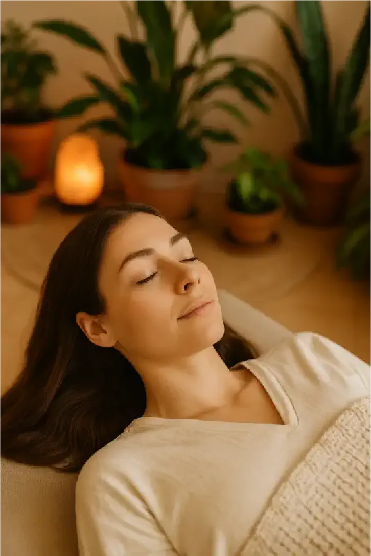 Woman in a 2-hour guided appointment