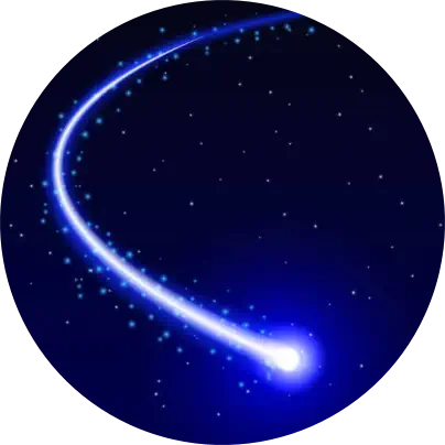 Shooting star against a night sky — symbolizing deep emotional breakthroughs and inner healing
