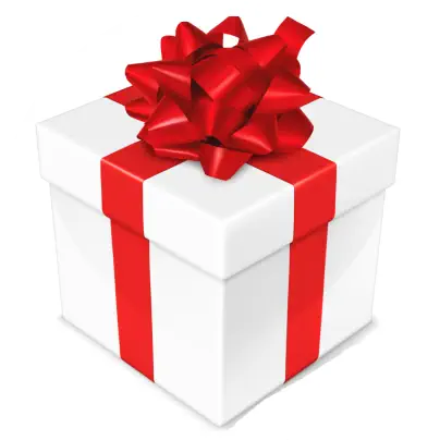 Gift box with red ribbon — client testimonial “What a Gift” (Chiang Mai)